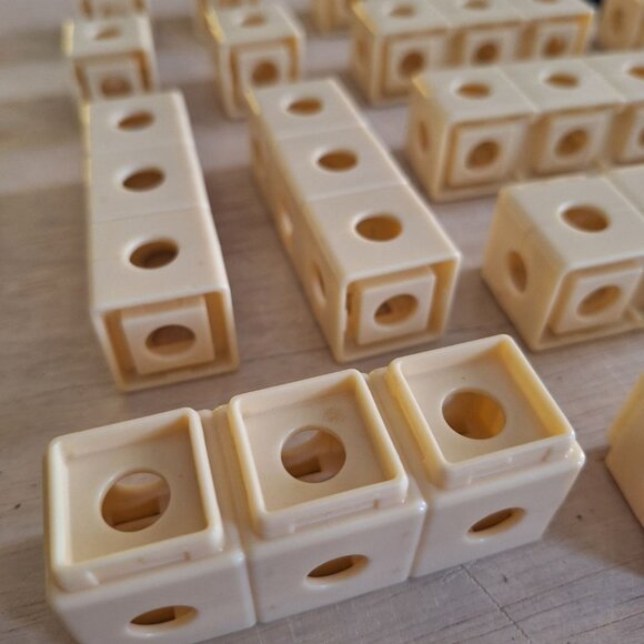 Fisher Price Trio Block Brick Pieces Replacement Mixed 34 Pieces Build Toy Stack - Picture 3 of 5